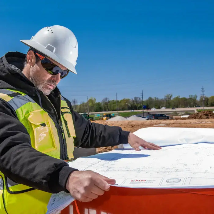 Construction site safety helmet