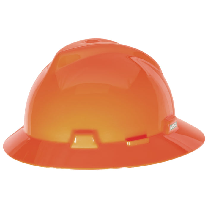 MSA V-Gard Full Brim Hard Hat - Fas-Trac Suspension