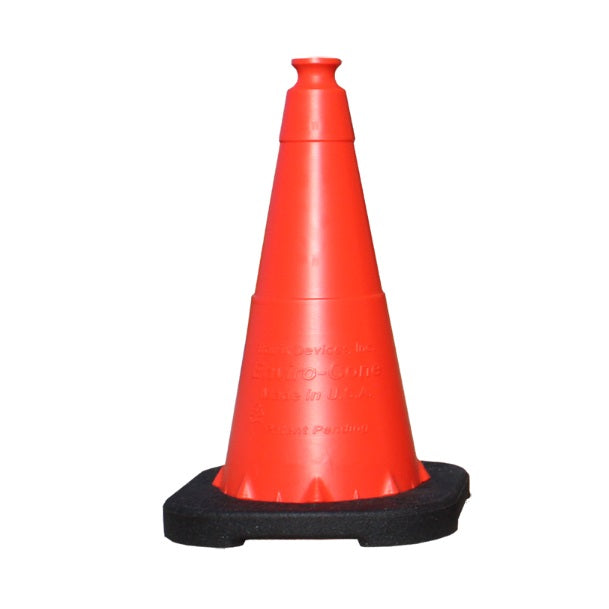 Enviro Cone 18" Traffic Cone - Orange - 3 Lbs -  No Reflective Collar