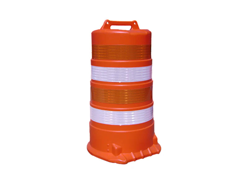 Traffix Devices High Density Channelizer Drum - 36" L x 18" W - (4) 4" 3M Engineer Grade Bands - No Base - Orange