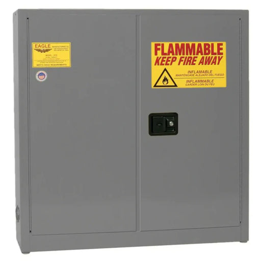 safety-storage-cabinet-24-gallon-flammable-2-manual-doors-3-shelves-gray