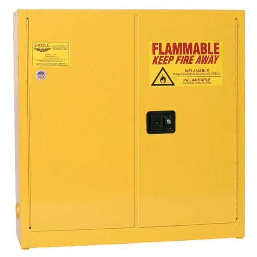 safety-storage-cabinet-24-gallon-flammable-2-manual-doors-3-shelves-yellow