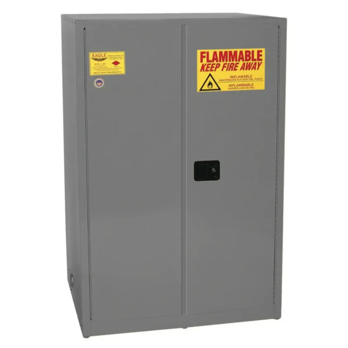 safety-storage-cabinet-90-gallon-flammable-2-manual-doors-2-shelves-gray