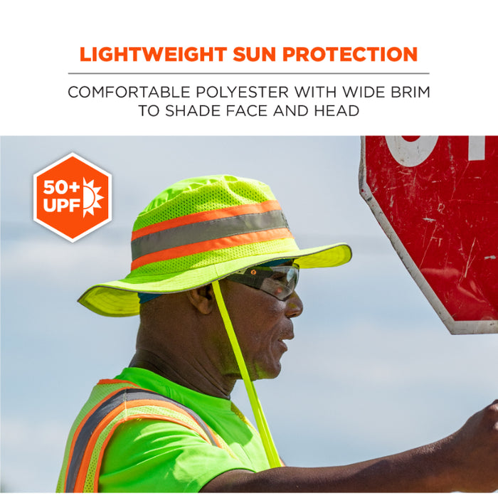 Ergodyne GloWear Hi-Vis Ranger Sun Hat - 8935