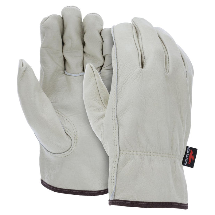 MCR Safety Select Grade Grain Cowhide Leather Drivers Gloves - Natural - 3211