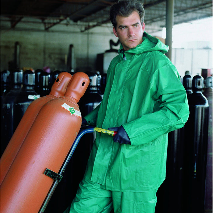 MCR Safety Dominator Limited Flammability Two Piece Green Rain Suit - 3882