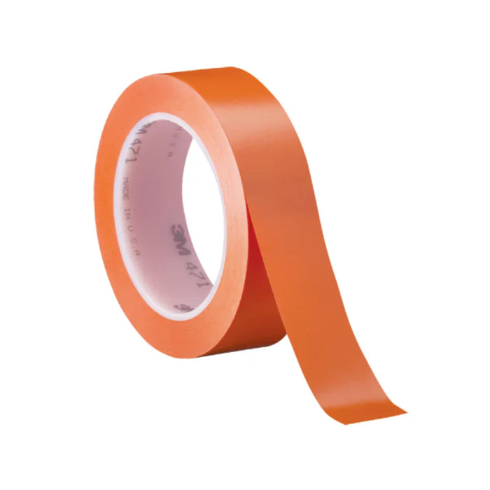 3M® 471 Premium Solid Tape - 5.2 Mil - 1" x 36 yds. - Orange