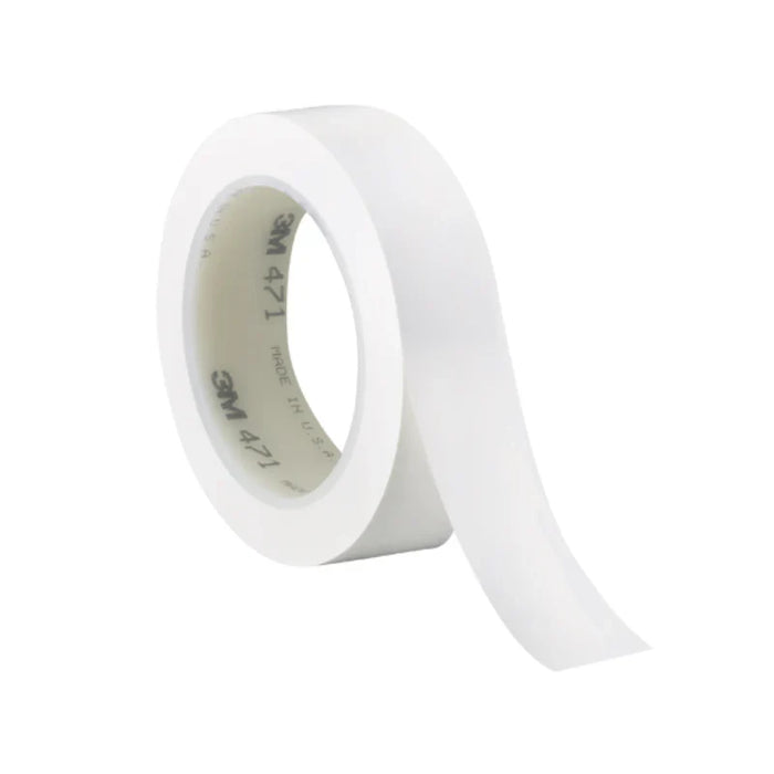 3M® 471 Premium Solid Tape - 5.2 Mil - 3/4" x 36 yds. - White