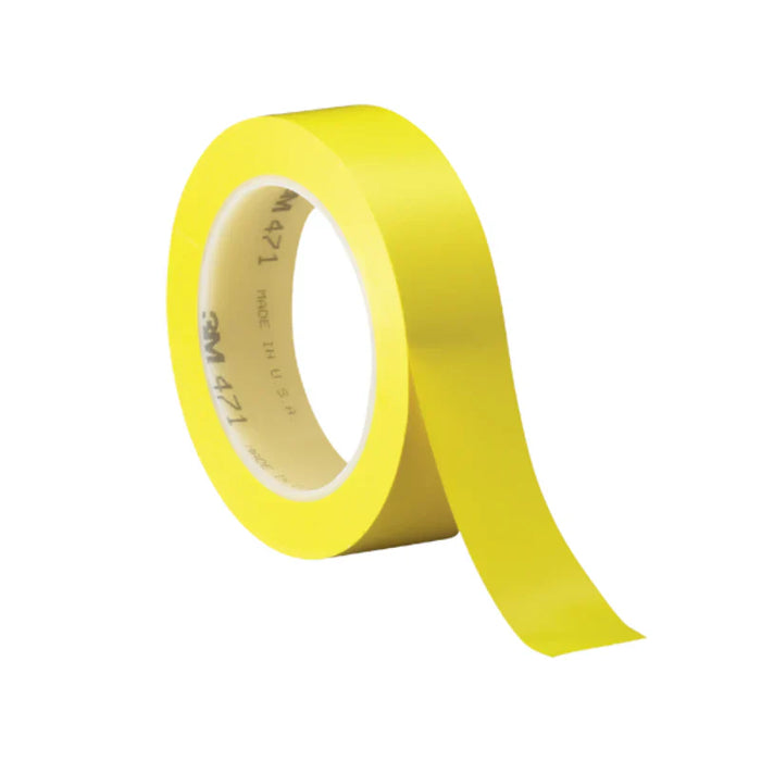 3M® 471 Premium Solid Tape - 5.2 Mil - 3/4" x 36 yds. - Yellow