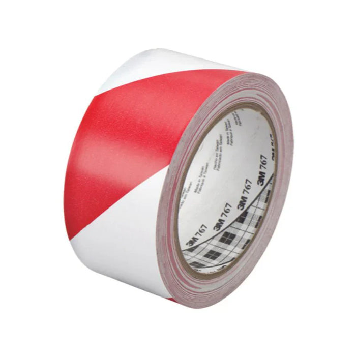 3M® 767 General Purpose Striped Tape - 5 Mil - 2" x 36 yds. - Red/White