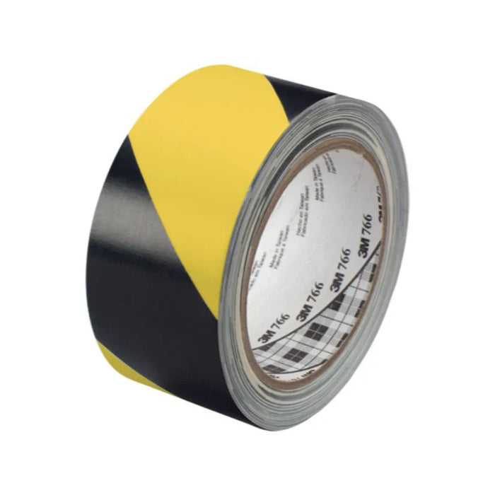 3M® 5702 General Purpose Striped Tape - 5.4 Mil - 2" x 36 yds. - Black/Yellow