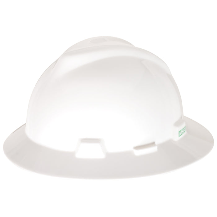 MSA V-Gard Full Brim Hard Hat - Fas-Trac Suspension