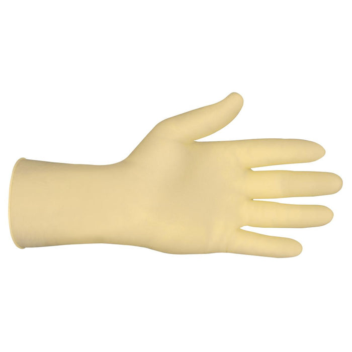 MCR Safety SensaGuard Disposable Latex Industrial Gloves - 5 Mil - Powder Free - White - 5055