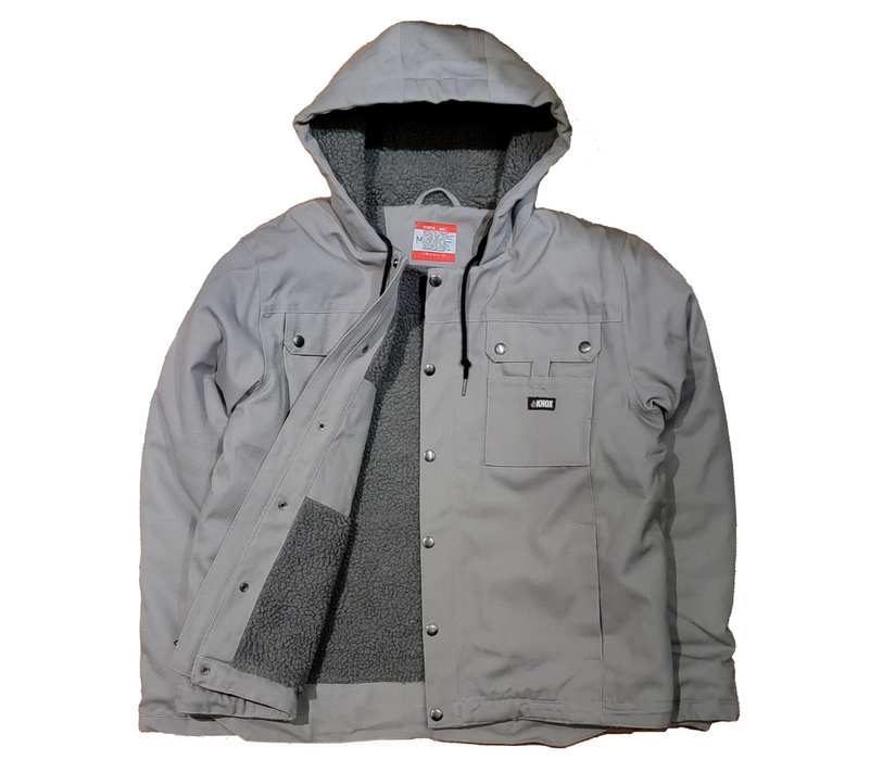 Knox® Heavy Duty FR Sherpa Lined Flame Resistant Gray Jacket — Safety Vests  and More