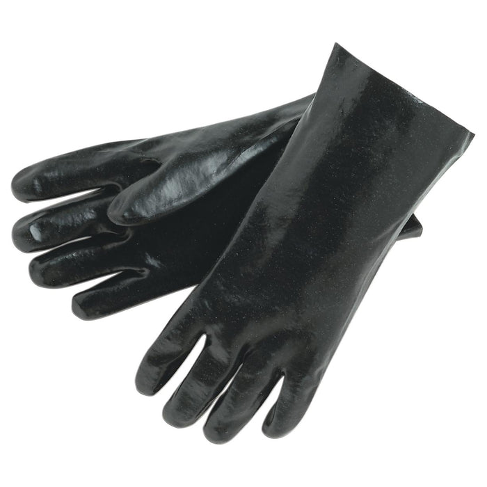 MCR Safety Single Dipped PVC Coated Gloves - Interlock Lined - Smooth Finish - 6212