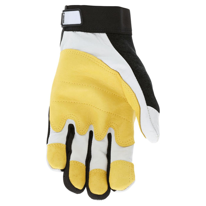 MCR Safety Mechanics Gloves - Grain Goatskin Leather Palm - Velcro Closure - 906