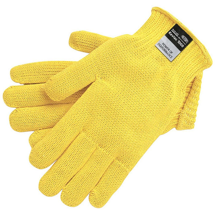 MCR Safety Cut Pro String Knit Gloves - 7 Gauge Dupont Kevlar - Yellow - 9370