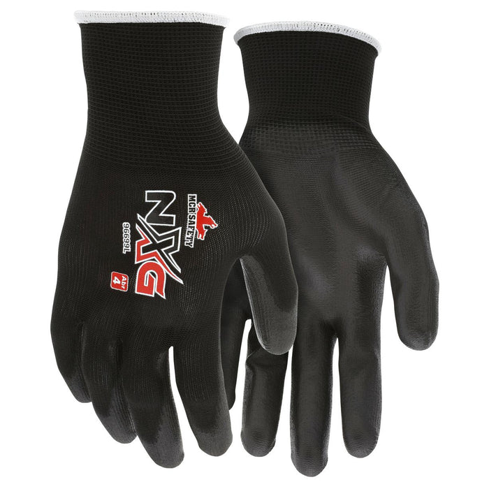 MCR Safety NXG Economy PU Coated Gloves - 13 Gauge Polyester Shell - Black - 96699