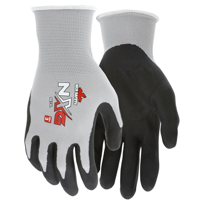 MCR Safety NXG Foam Nitrile Dipped Gloves - 13 Gauge Nylon Shell - Gray - 9673