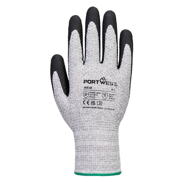 Portwest® Grip 13 Nitrile Diamond Knit Glove (Pk12) - Gray/Black - A312