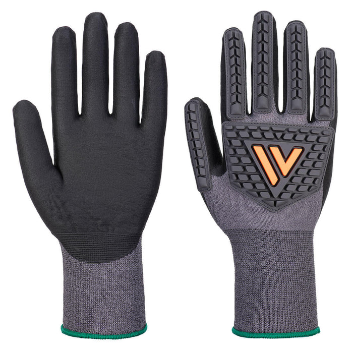 Portwest® Grip 15 Nitrile Impact Glove - Black - A715