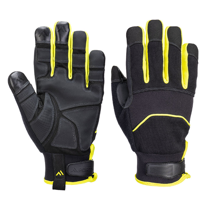 Portwest® Needle Resistant Glove - Black / Yellow - A792