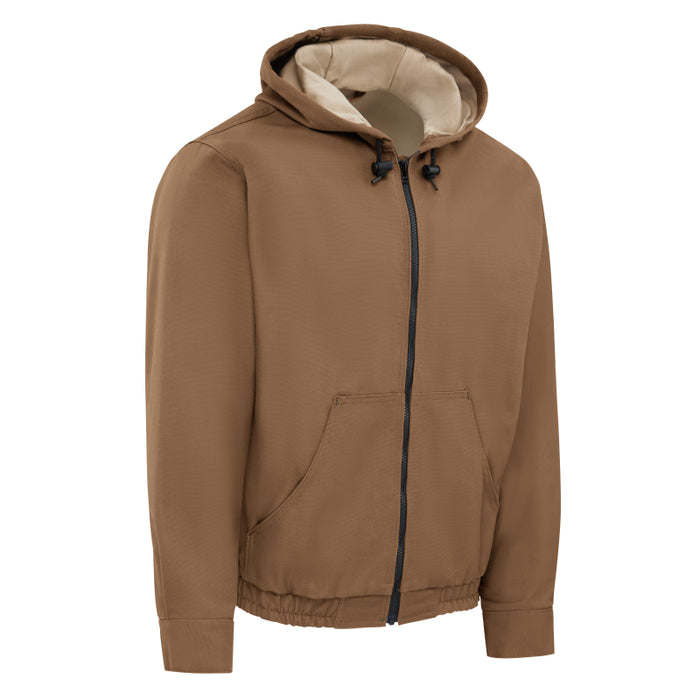 Bulwark® Men's Heavyweight FR Brown Duck Hooded Jacket - JLH4BD