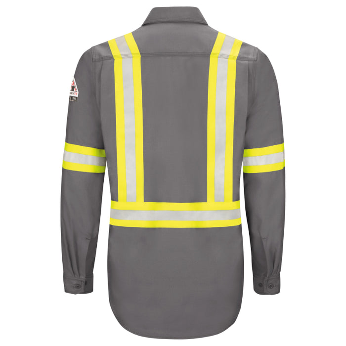 Bulwark® iQ Series® Endurance Men's FR Enhanced Visibility Work Shirt - QS40