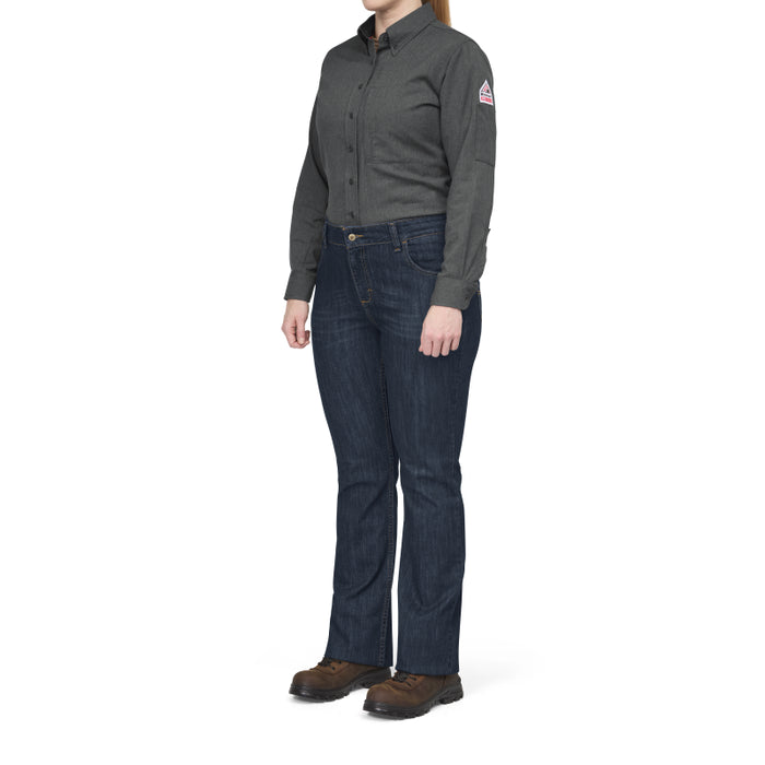 Bulwark® FR iQ Series® Comfort Woven Women's Lightweight Shirt - QS51