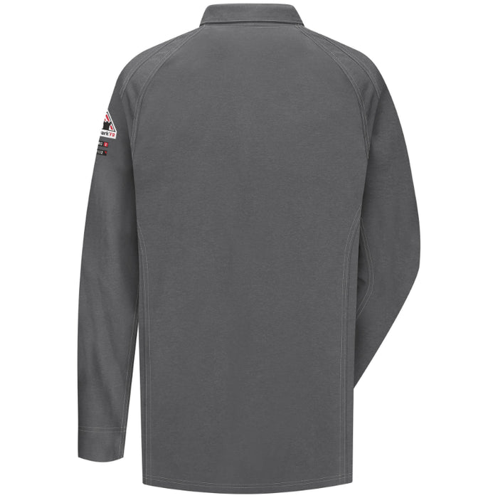 Bulwark® iQ Series® Comfort Knit Men's FR Long Sleeve Polo Shirt - QT12