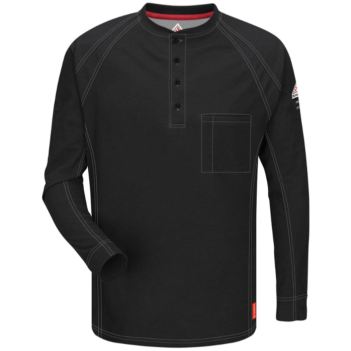 Bulwark® iQ Series® Comfort Knit Men's FR Henley Shirt - QT20