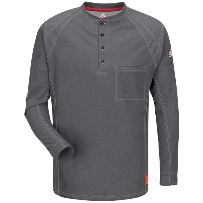 Bulwark® iQ Series® Comfort Knit Men's FR Henley Shirt - QT20