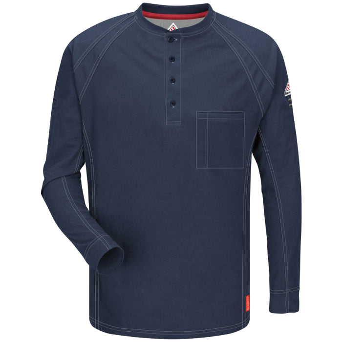 Bulwark® iQ Series® Comfort Knit Men's FR Henley Shirt - QT20