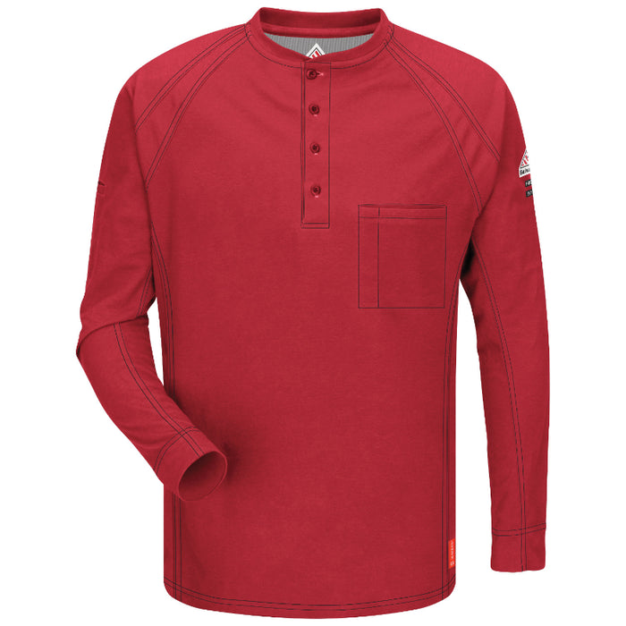 Bulwark® iQ Series® Comfort Knit Men's FR Henley Shirt - QT20