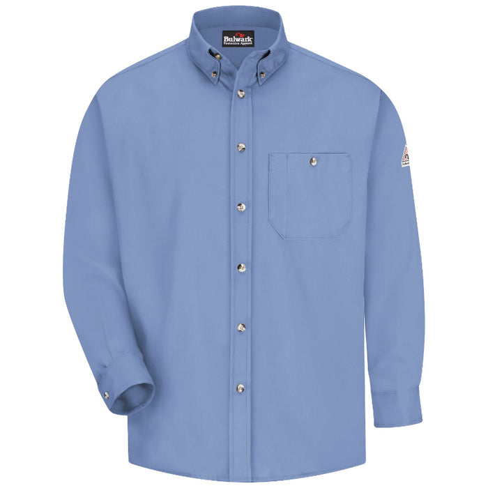 Bulwark® FR Men's Lightweight Dress Shirt - Light Blue - SEG6