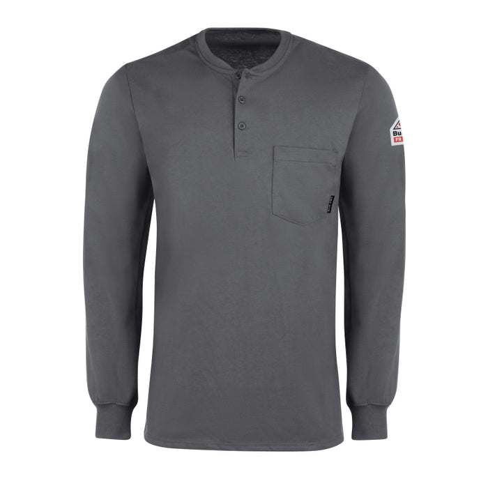 Bulwark® FR Men's Lightweight Long Sleeve Henley Shirt - SEL2