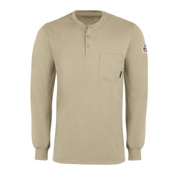 Bulwark® FR Men's Lightweight Long Sleeve Henley Shirt - SEL2