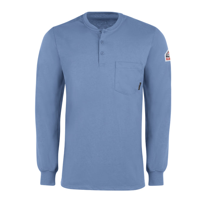 Bulwark® FR Men's Lightweight Long Sleeve Henley Shirt - SEL2