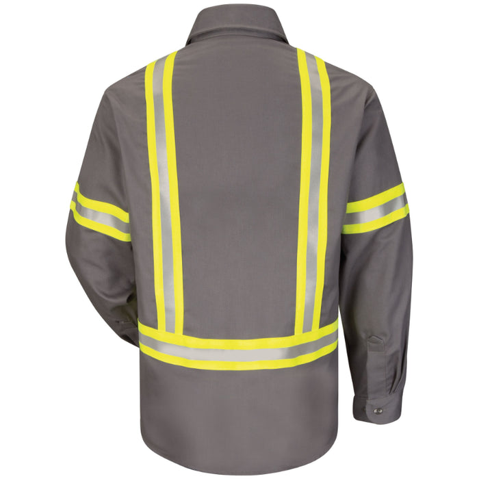 Bulwark® Men's Midweight FR Enhanced Visibility Uniform Shirt - SLDT