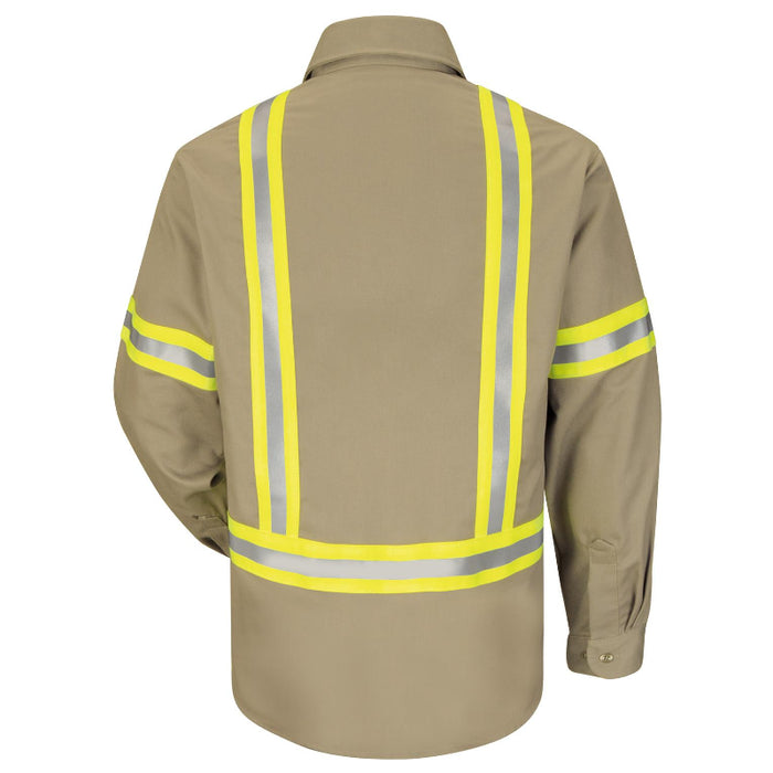 Bulwark® Men's Midweight FR Enhanced Visibility Uniform Shirt - SLDT