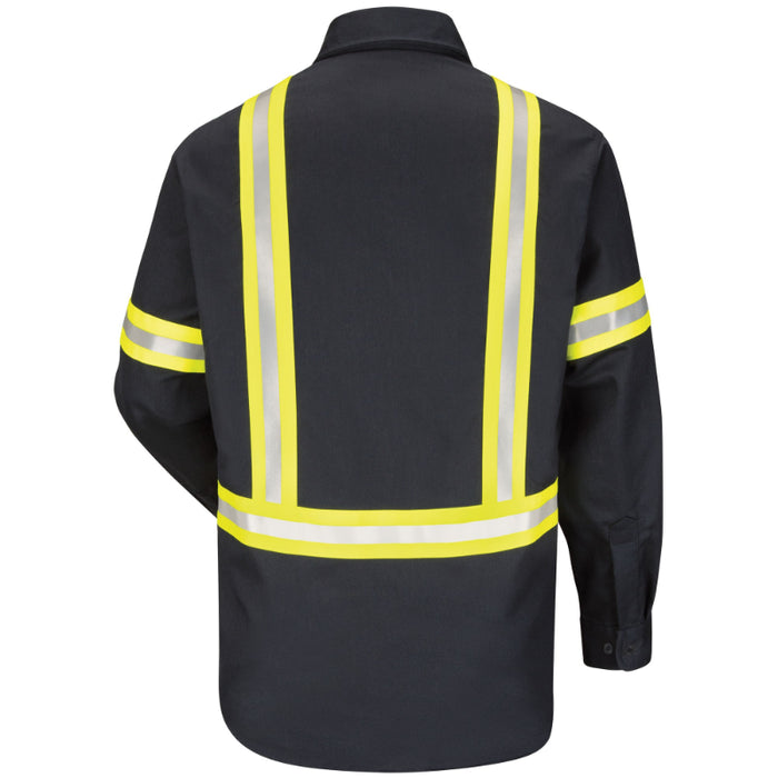 Bulwark® Men's Midweight FR Enhanced Visibility Uniform Shirt - SLDT