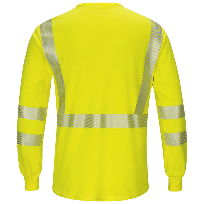 Bulwark® Men's Lightweight FR Hi-Visibility Long Sleeve T-Shirt - SMK8