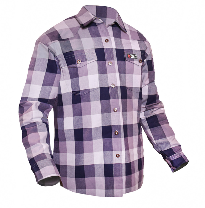 Knox FR Flame Resistant Plaid Button-Down Collared Work Shirt — Safety  Vests and More
