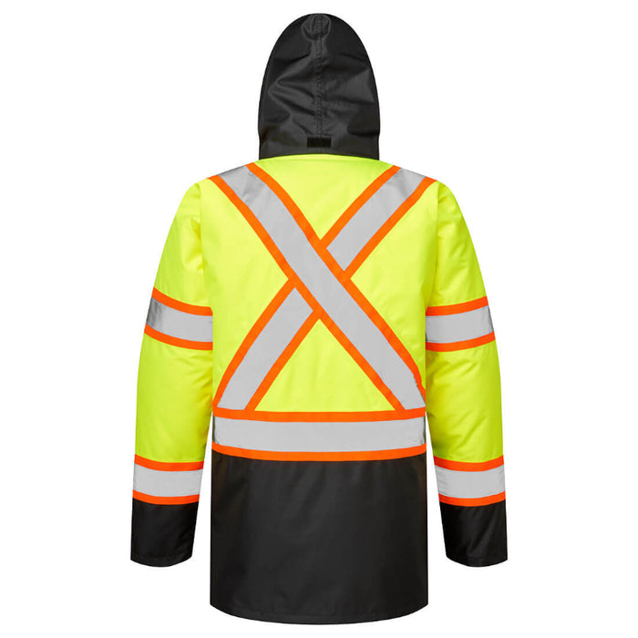 Portwest® Hi-Vis X Back Contrast Winter Traffic Jacket - ANSI Class 3 - CA369