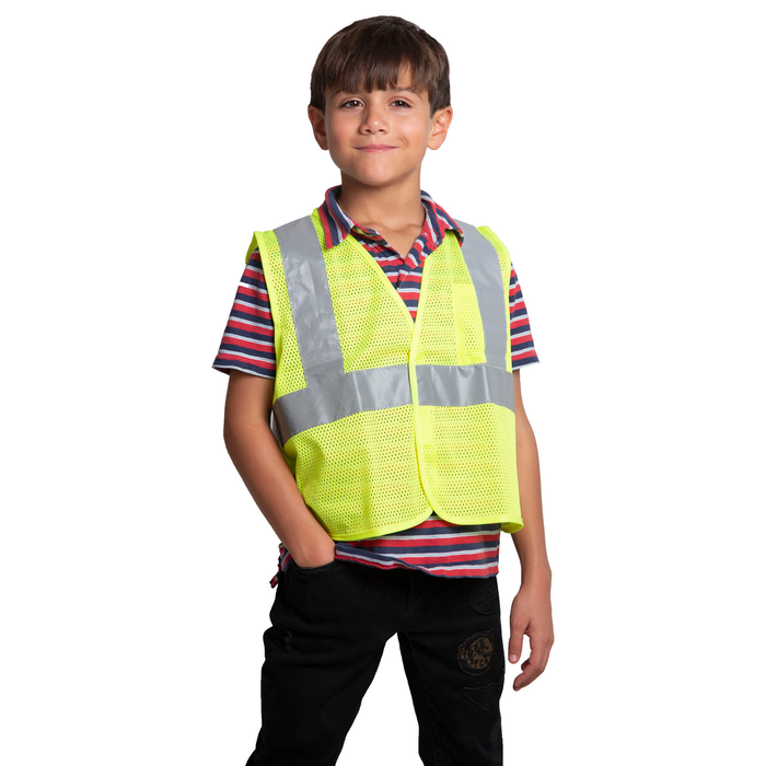 JORESTECH Children Hi-Vis Mesh Safety Vest with 2" Reflective Strips