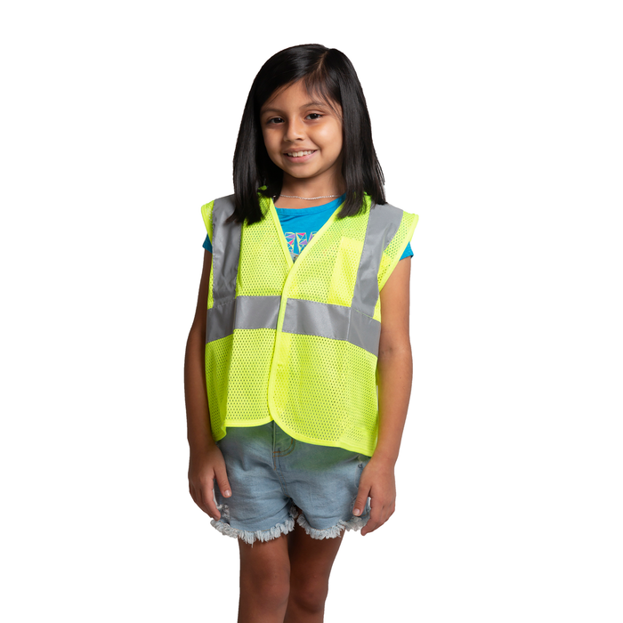 JORESTECH Children Hi-Vis Mesh Safety Vest with 2" Reflective Strips