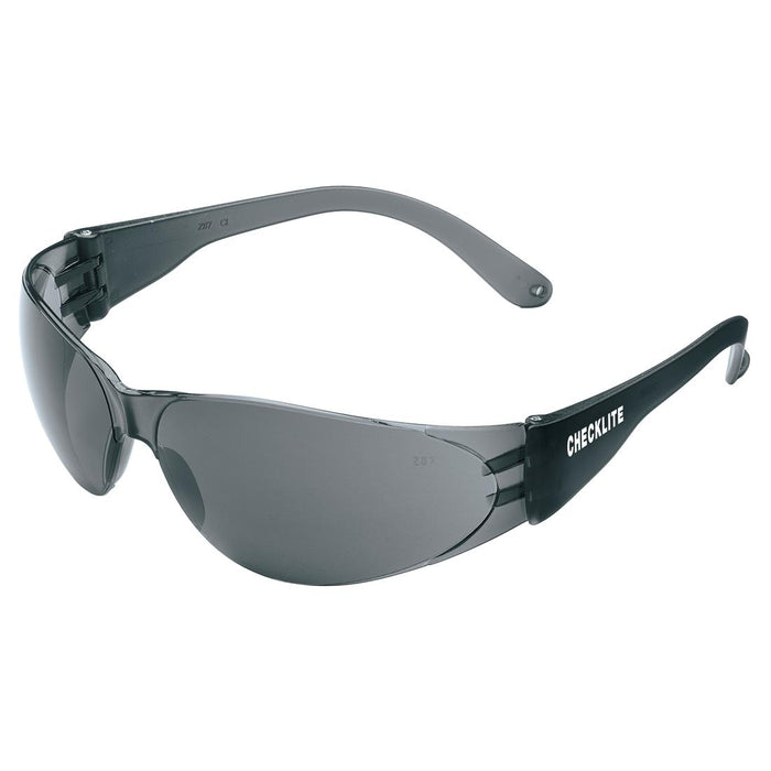 MCR Safety Checklite CL1 Safety Glasses - Smoke Temples - Gray Lens - CL112