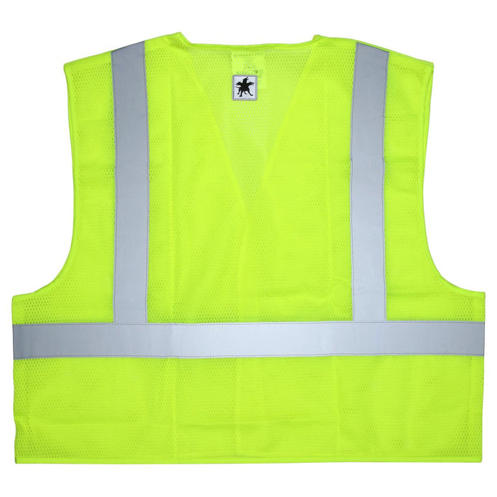 MCR Safety Type R Class 2 Breakaway Mesh Safety Vest - Yellow/Lime - CL2ML