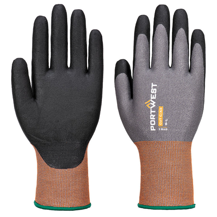 Portwest® Nitrile Cut Safety Gloves A3 - Abrasion A4 - Gray - CT21