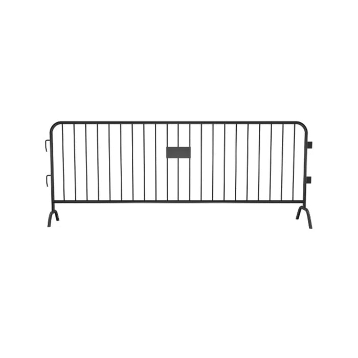 Crowdmaster® Crowd Control Powder Coated Heavy Duty Steel Barricade - Bridge Feet - 8.4 Ft Long